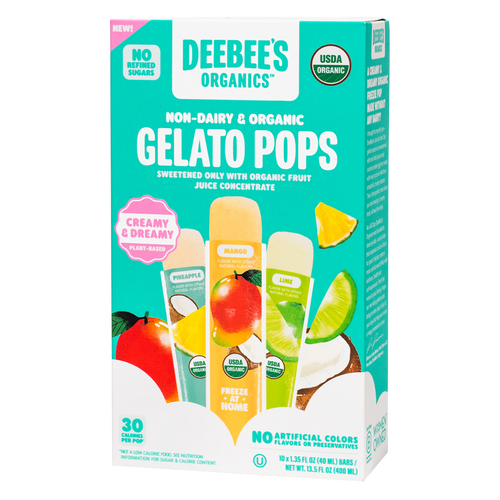 DeeBees Organics Non-Dairy Gelato Pop box