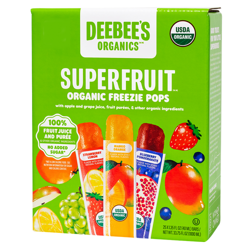 DeeBees Organics Classic SuperFruit Freezies Box
