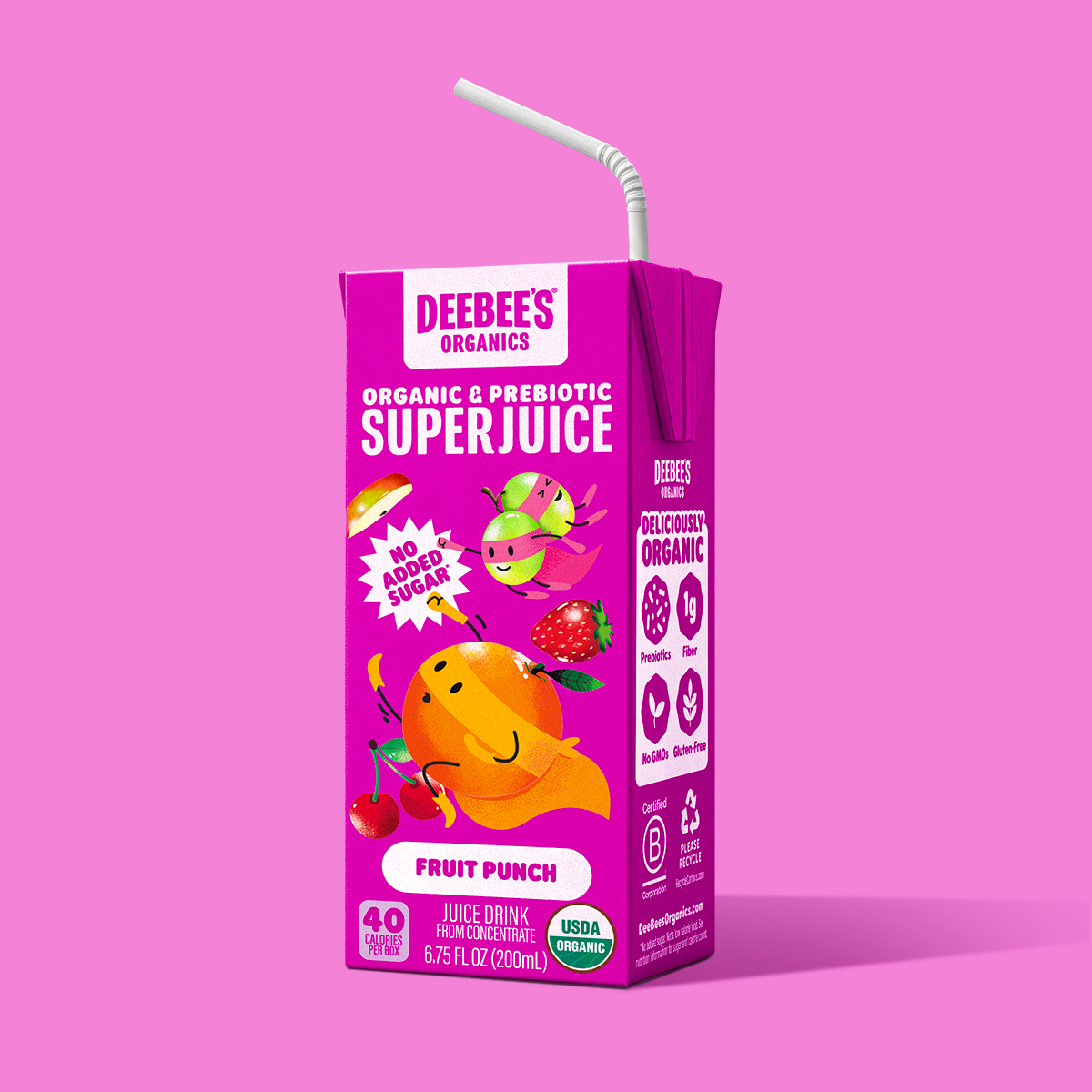 Fruit Punch SuperJuice Boxes – DeeBee's Organics