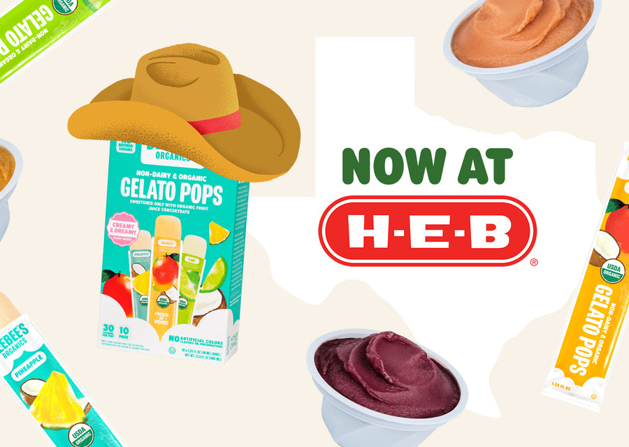 Find DeeBee’s Non-Dairy Gelato Pops and Organic Italian Ice at HEB!