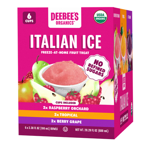 DeeBees Organics Italian Ice Variety Pack box