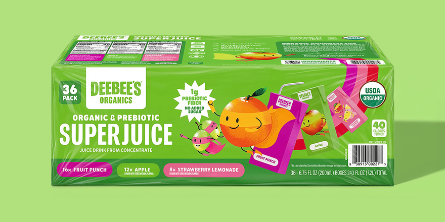 SuperJuice Boxes Costco Pack DeeBee's Organics SuperJuice Boxes Costco Pack DeeBee's Organics