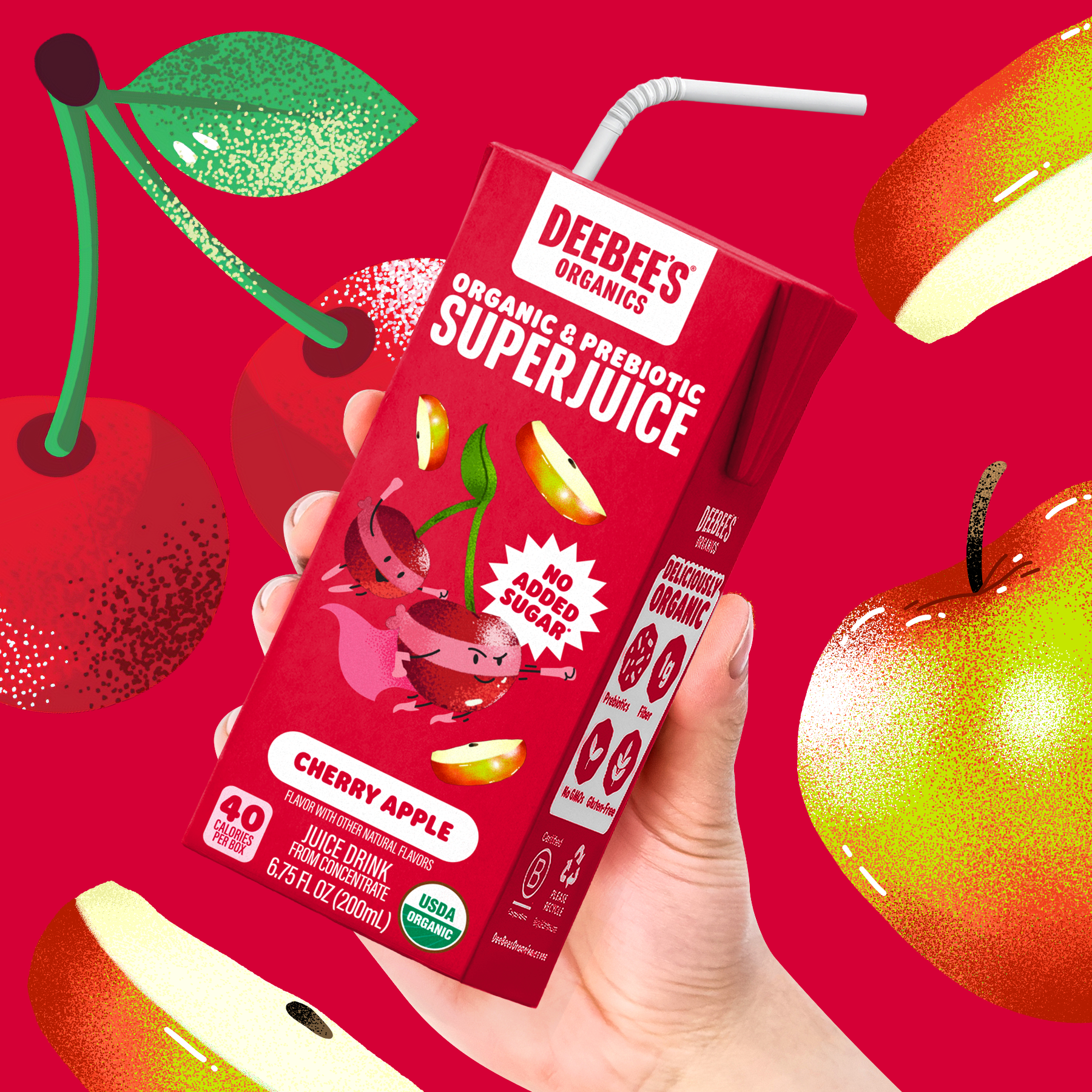 Cherry Apple SuperJuice Boxes – DeeBee's Organics
