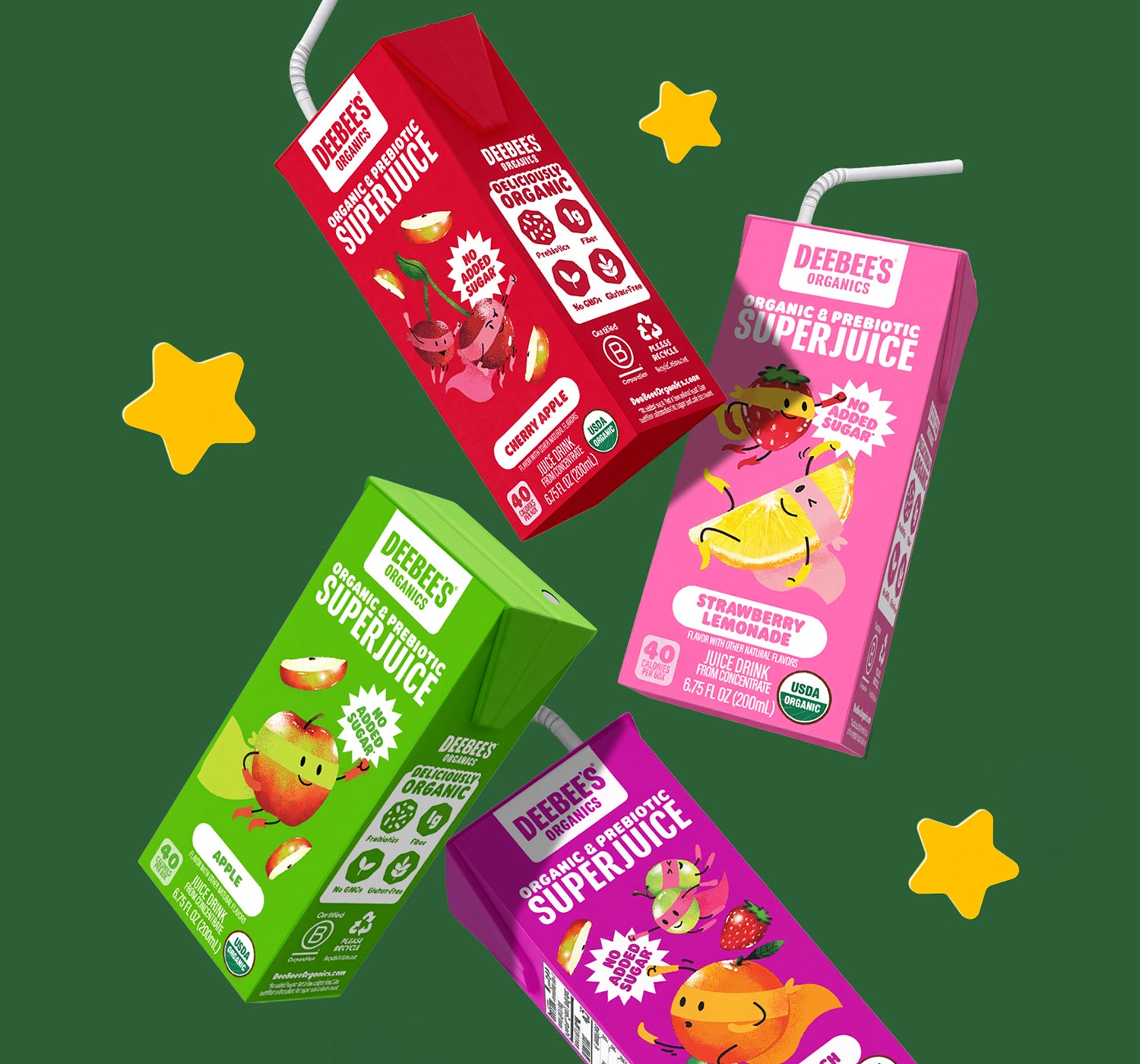 Organic SuperFruit Freezie Pops & Juice Boxes | DeeBee's Organics